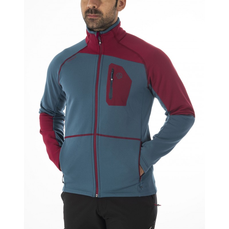 Ternua Chaqueta Agile Hybrid Faience Azul Naranja Hombre