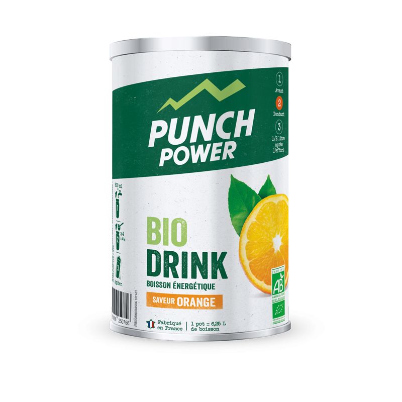 Punch Power Biodrink Orange - Pot 500 g - Boisson nergtique 500 g