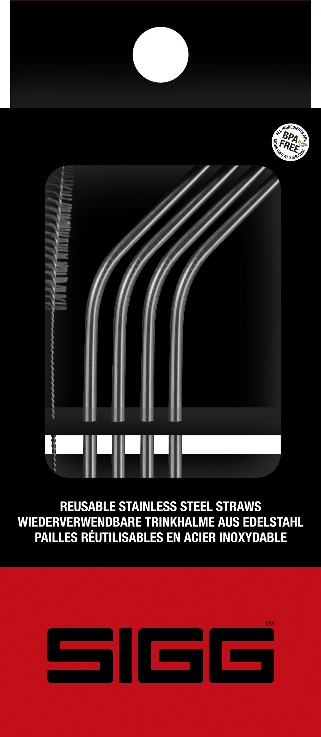 Sigg Stainless Steel Straw Set - Pailles