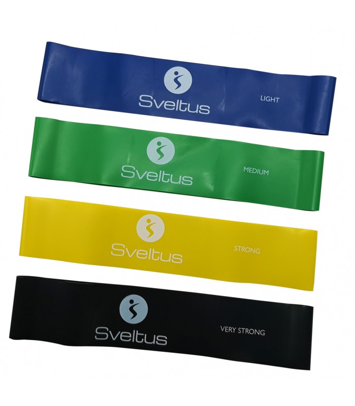 Sveltus Set de 4 bandes latex - Bande de musculation