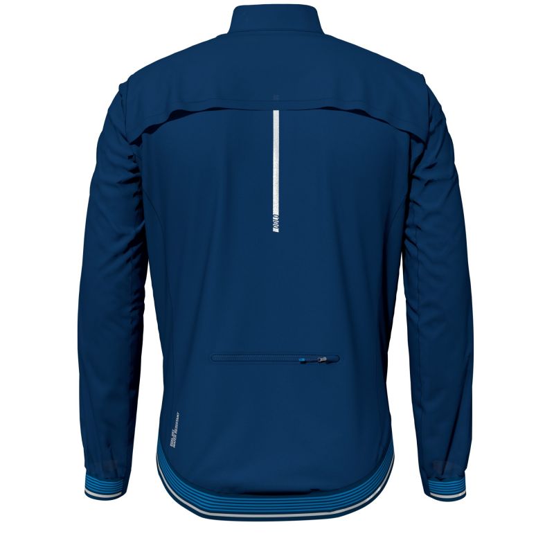 Odlo Jacket Zeroweight Dual Dry Rennrad Jacke Herren odlo Jacke Jacket ZEROWEIGHT DUAL DRY Outdoorjacken hellblau
