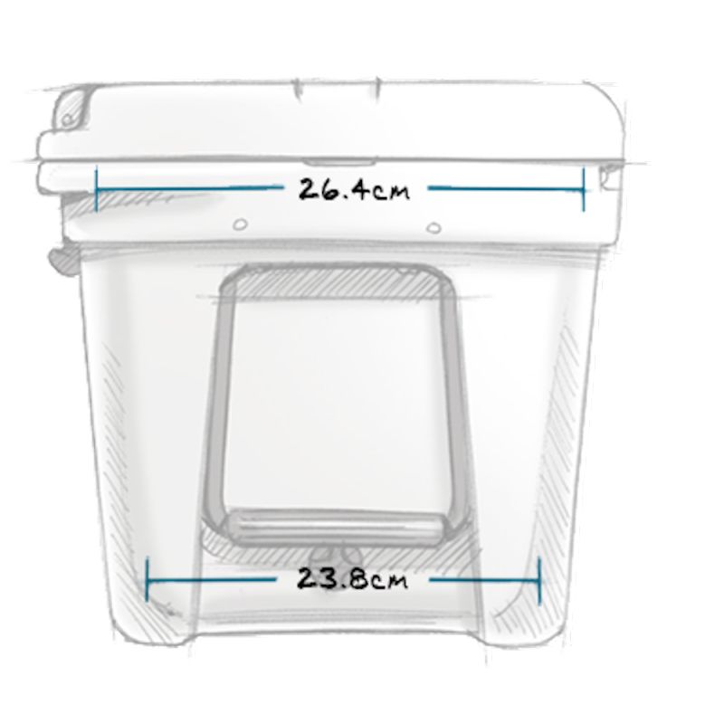 Glaciere rigide de camping - 22 litres - conservation au frais 5 heures