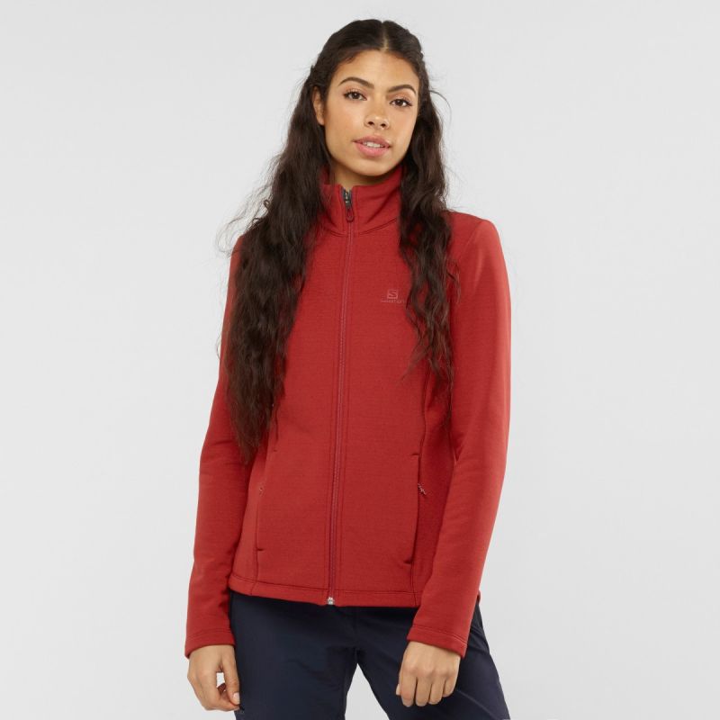 womens red fleece