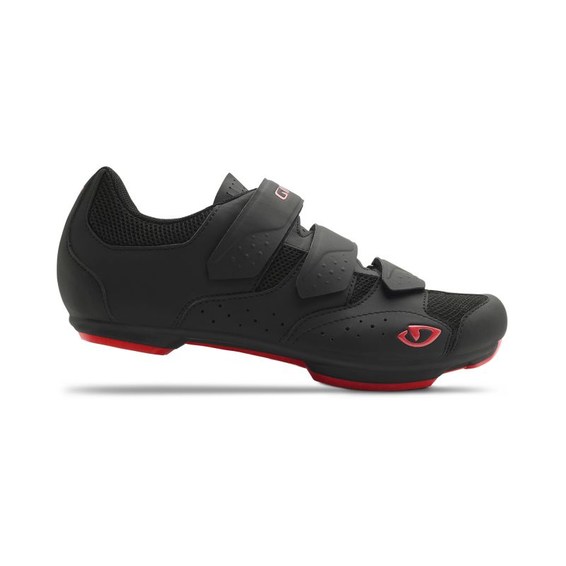 Chaussures de vélo de route Gavin 42 homme 8 femme 9,5 noir rouge