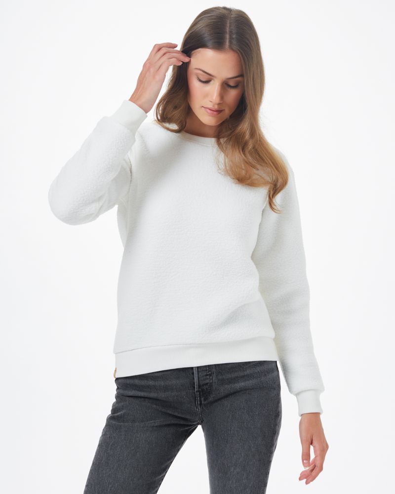 white jumper crew neck