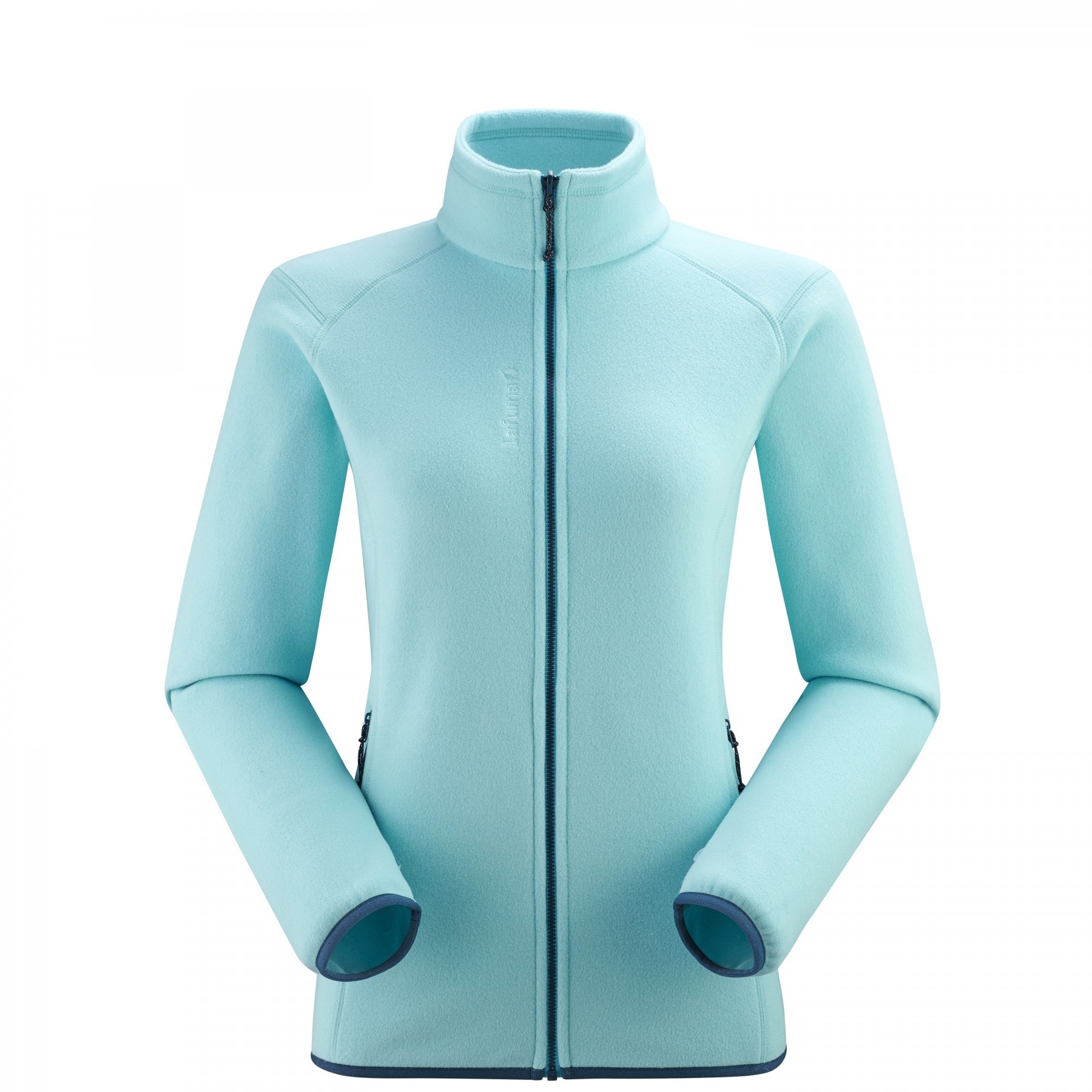 turquoise fleece jacket
