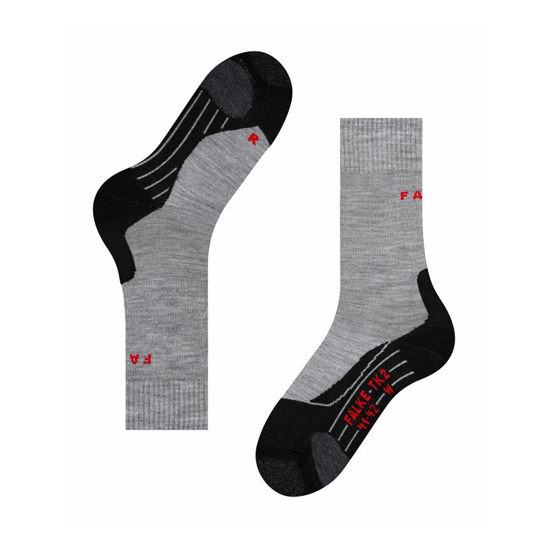 Renforts moyens Laine M/érinos M/élang/ée Plusieurs Coloris Du 35 au 42 FALKE TK2 Long Chaussettes Montantes Femme respirantes 1 Paire /évacuation de lhumidit/é et s/échage rapides chaudes