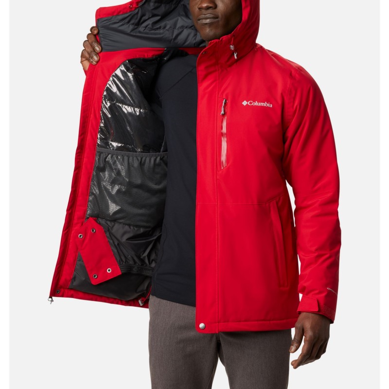 columbia red ski jacket