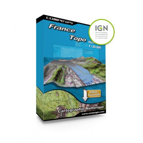 Twonav Carte France zone 1:25000 | Hardloop