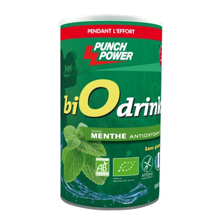 Punch Power BiOdrink Menthe Antioxydant sans gluten - Boisson nergtique 600 g