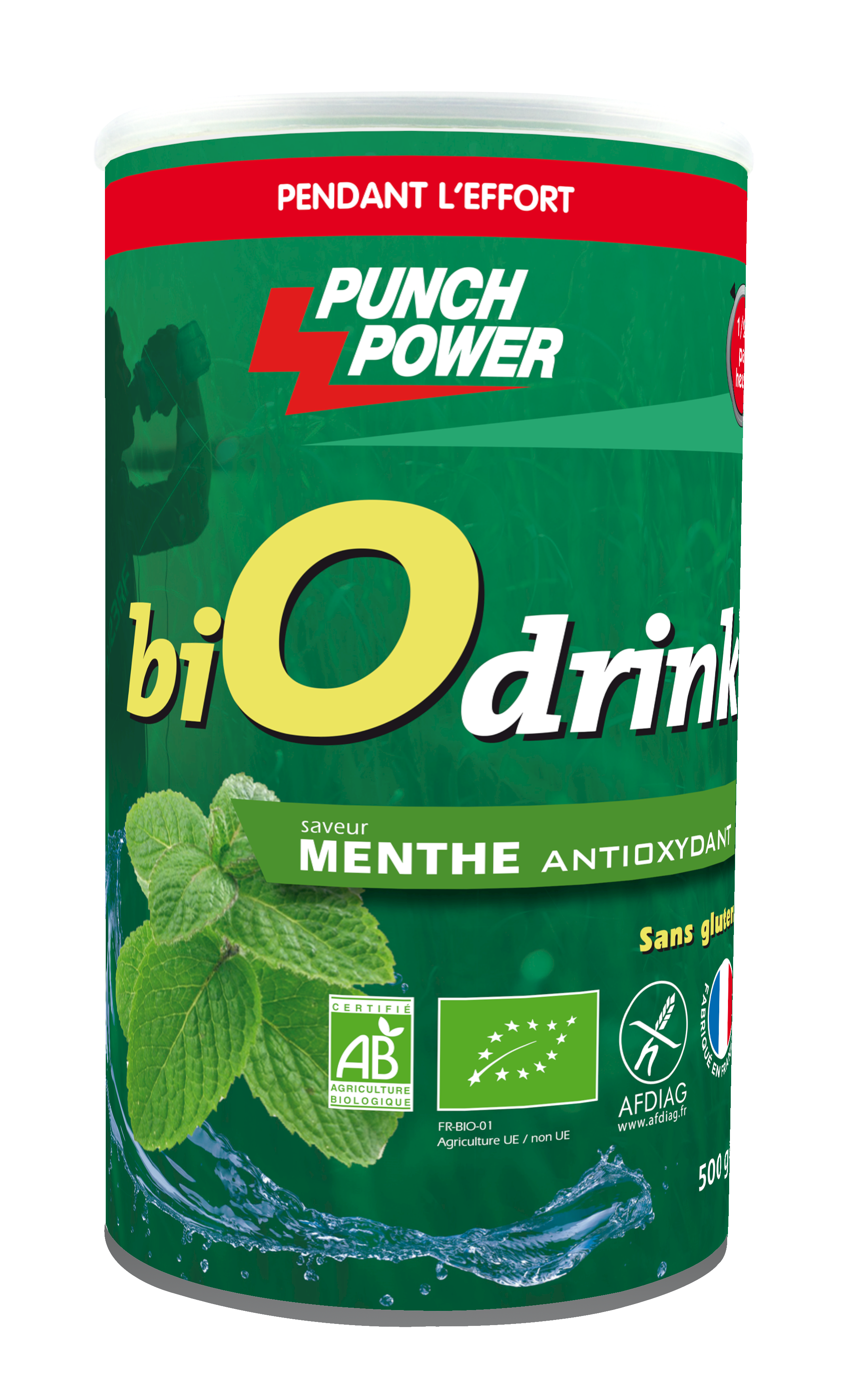 Punch Power - BiOdrink Menthe Antioxydant sans gluten - Energy drink