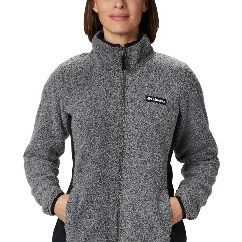 columbia zip front fleece jacket