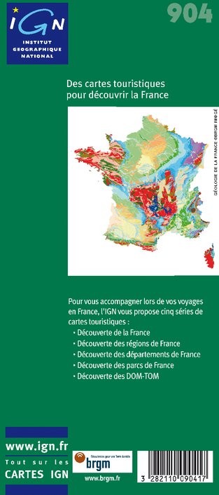 IGN Curiosités Géologiques - Carte topographique