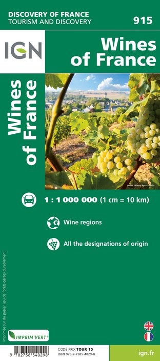 IGN Vins De France - Carte topographique