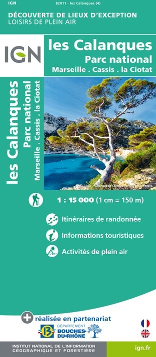 IGN Les Calanques - Carte topographique | Hardloop