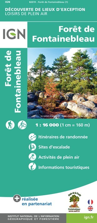 IGN Forêt De Fontainebleau - Carte topographique
