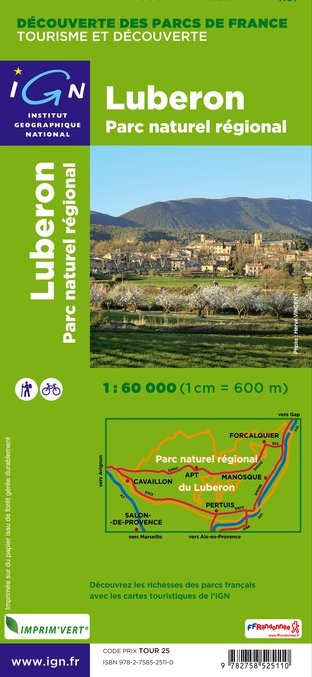 IGN P.N.R. Du Lubéron - Carte topographique