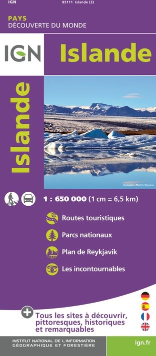 IGN Islande - Carte topographique