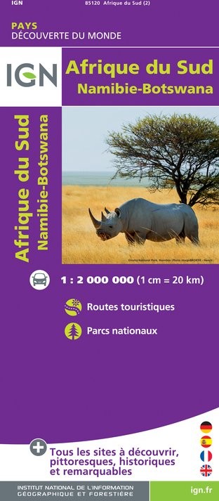 IGN Afrique Du Sud - Carte topographique