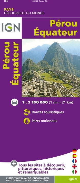 IGN Perou / Equateur - Carte topographique