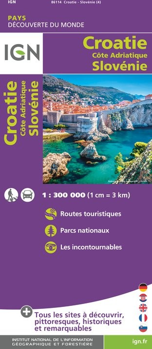 IGN Croatie / Slovénie - Carte topographique
