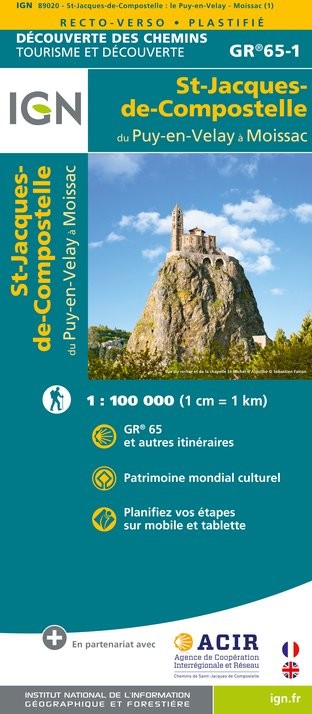 IGN St Jacques. Le Puy / Moissac - Carte topographique