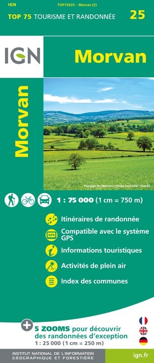 IGN Morvan - Carte topographique