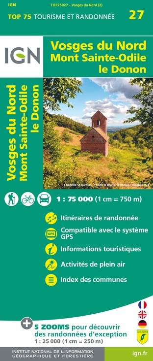 IGN Vosges Du Nord - Carte topographique