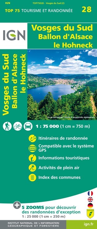 IGN Vosges Du Sud - Carte topographique