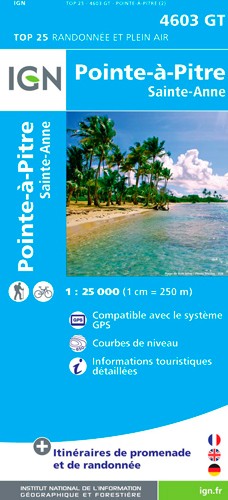 IGN Pointre-À-Pitre - Grande Terre - Carte topographique