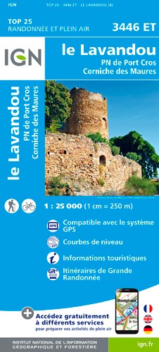 IGN Le Lavandou / Pn De Port Cros / Corniche Des Maures - Carte topographique