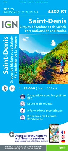 IGN Saint-Denis (Réunion) - Carte topographique