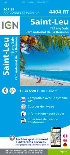 IGN L'Etang Salé (Réunion) - Carte topographique