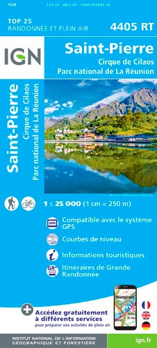 IGN Saint-Pierre (Réunion) - Carte topographique | Hardloop
