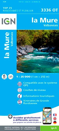 IGN La Mure Valbonnais - Carte topographique