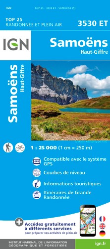 IGN Samoëns - Haut Giffre - Carte topographique