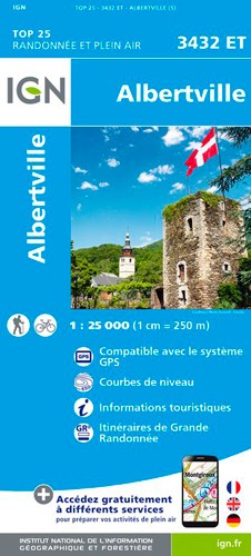 IGN Albertville - Carte topographique