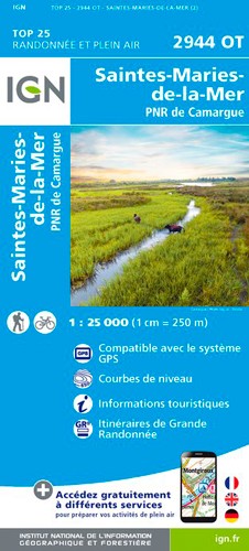 IGN Saintes-Maries-De-La-Mer / Pnr De Camargue - Carte topographique