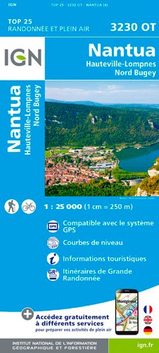 IGN Nantua - Carte topographique