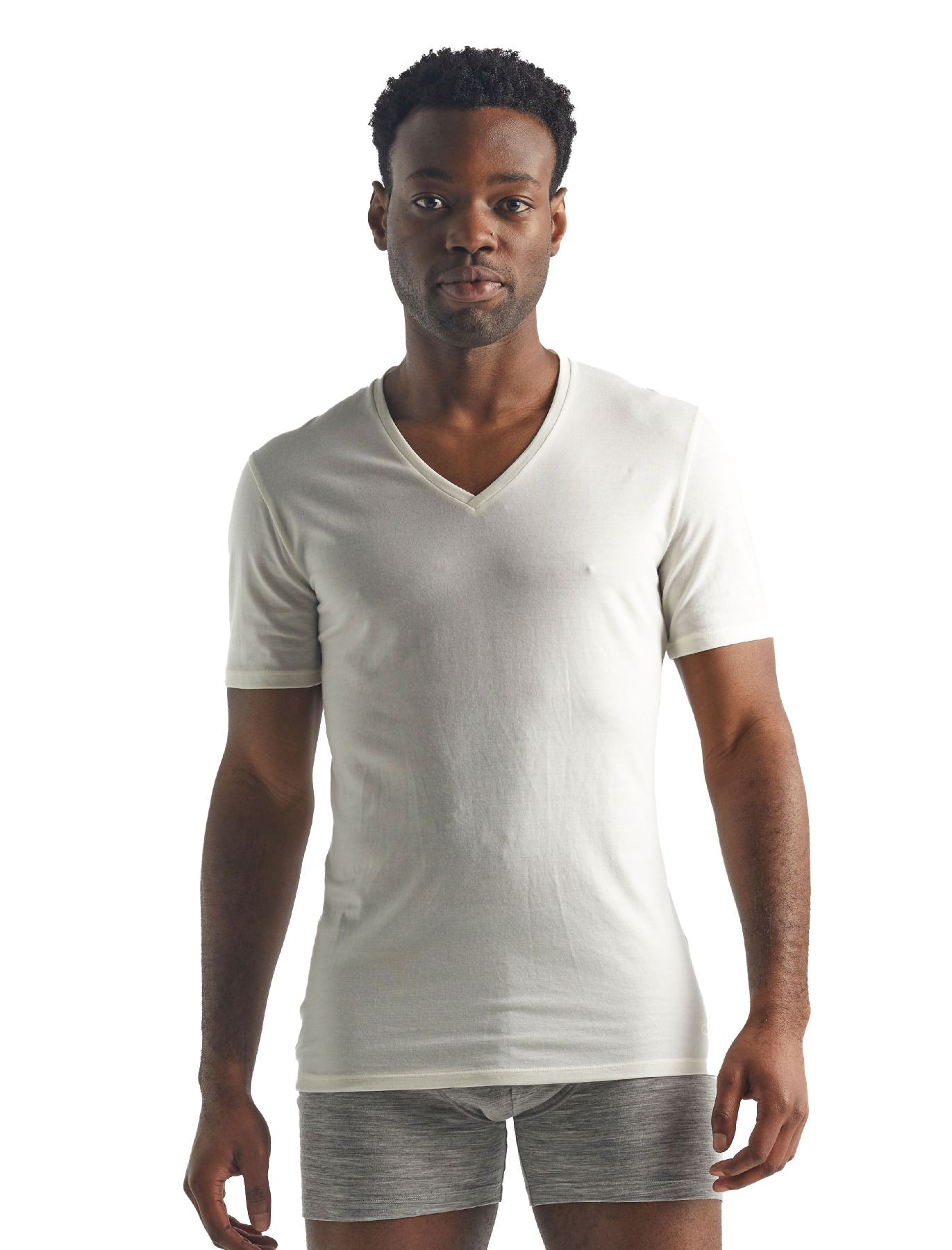 Icebreaker Anatomica Short Sleeve col V en Mérinos - T-shirt homme