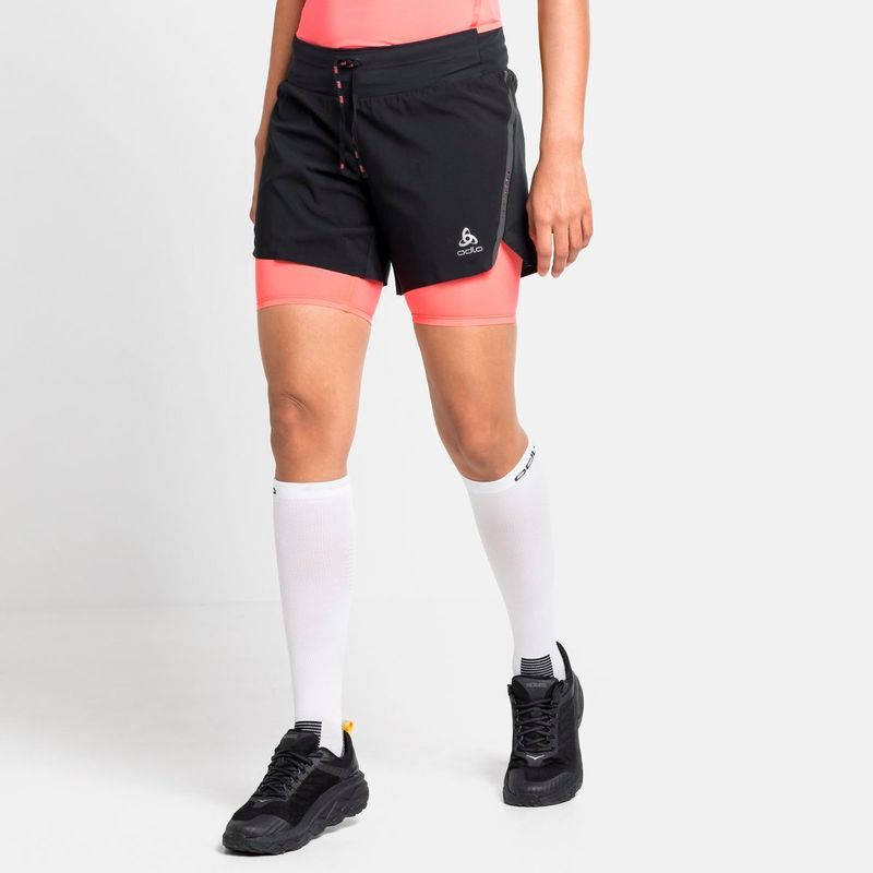 Odlo 2-in-1 Shorts Axalp Trail - Hardloopshort - Dames