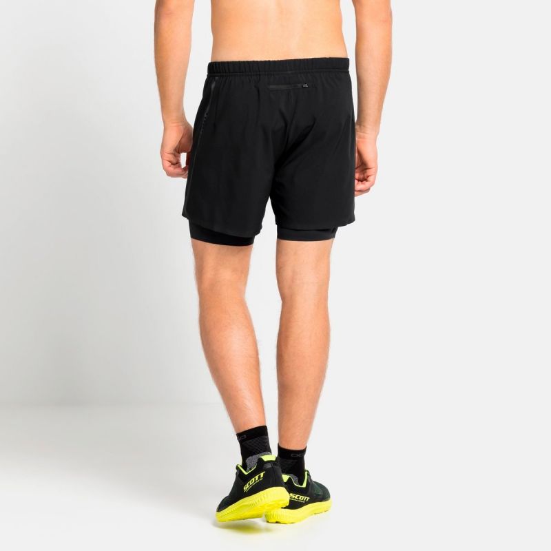 Odlo 2-In-1 Shorts Zeroweight 5 Inch - Hardloopshort - Heren