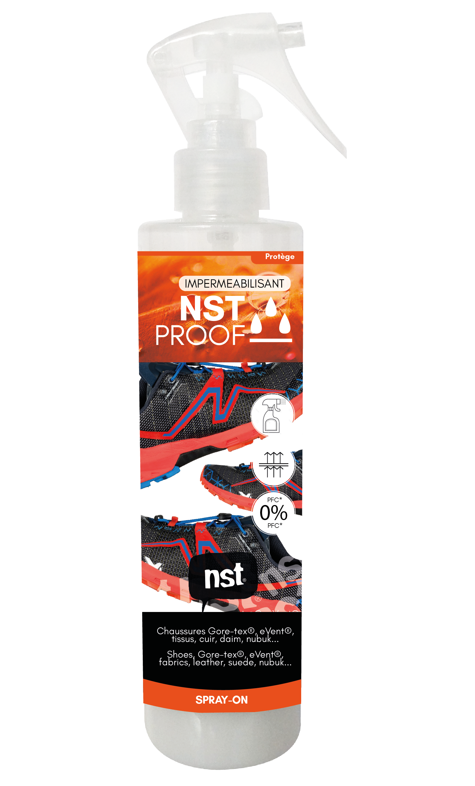 Spray Imperméabilisant Textile NST Proof - Pour Vêtements, Chaussures, Tentes, Sacs à Dos