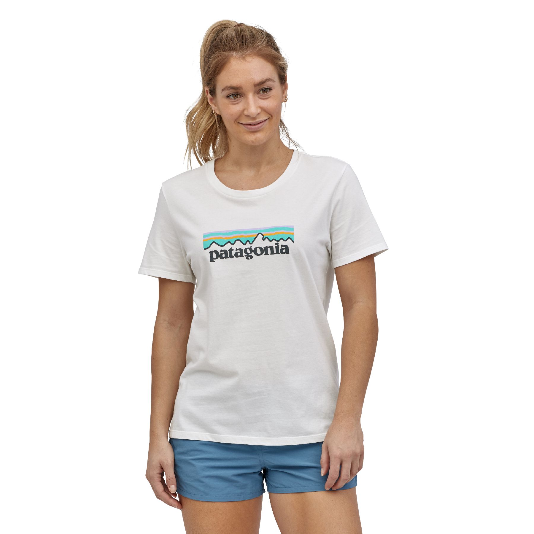 Patagonia Pastel P-6 Logo Organic Crew T-Shirt - T-shirt femme