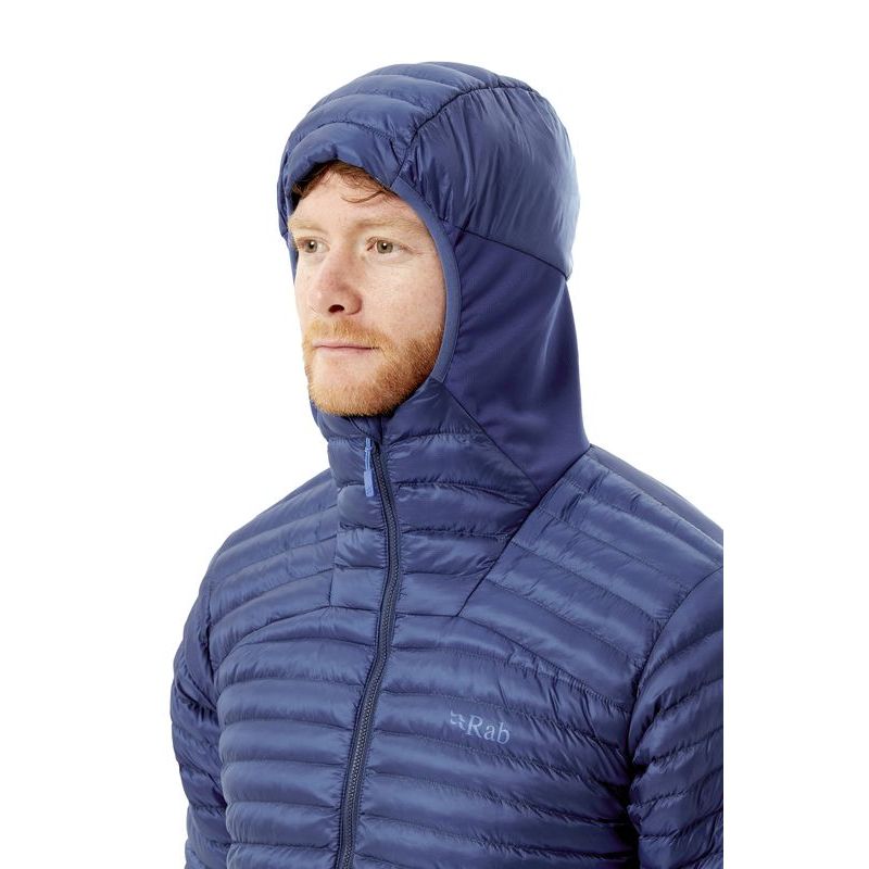 cirrus down hooded jacket