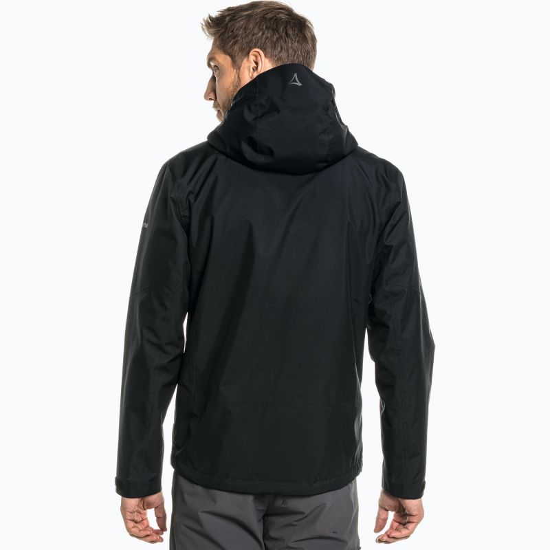 new balance mens lightweight water resistant hooded running jacket black