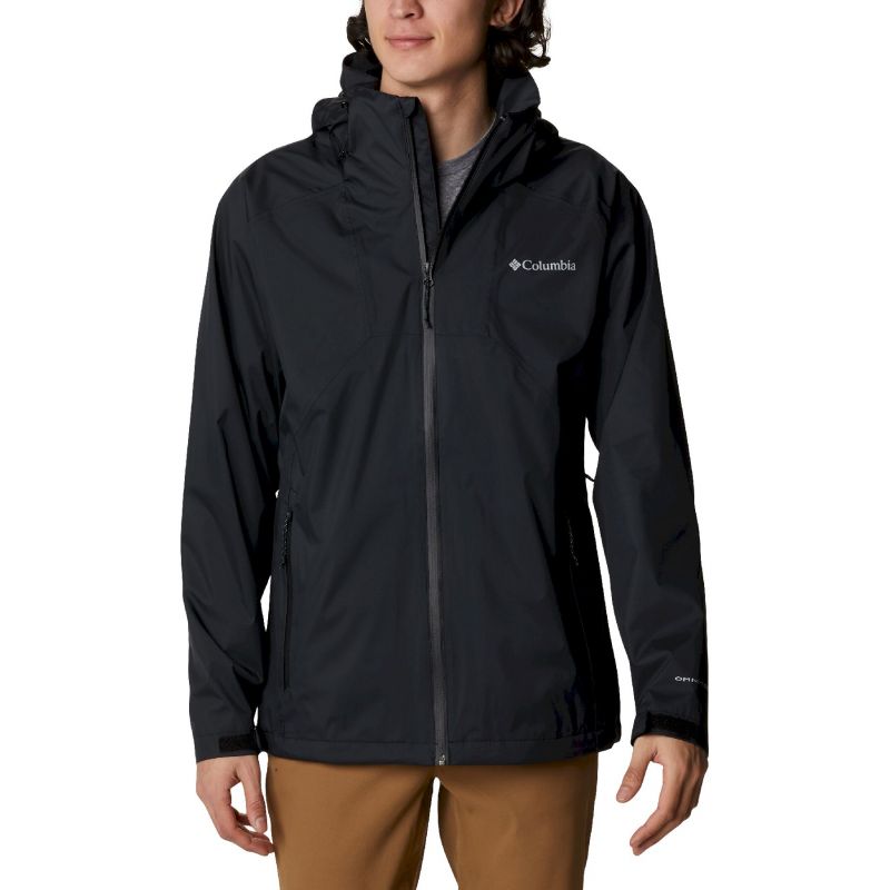 gray columbia rain jacket