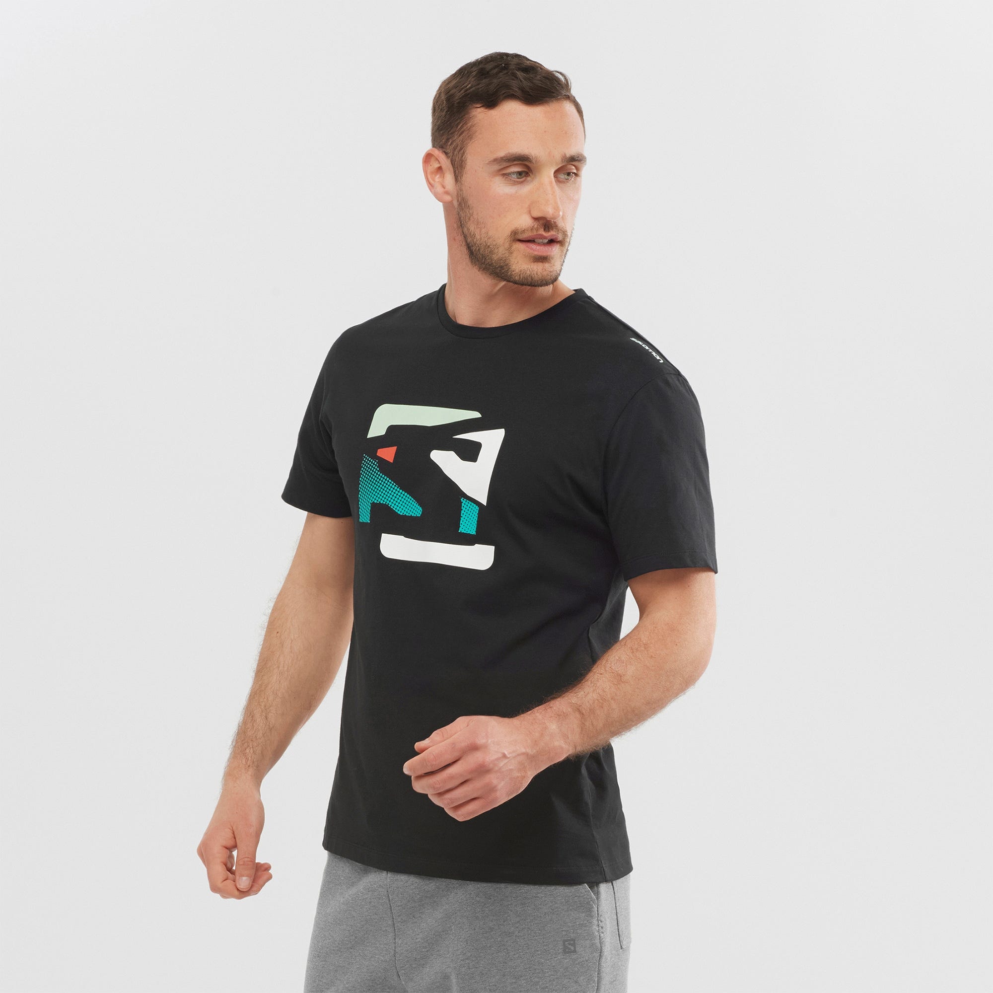 Salomon Outlife Graphic Disrupted Logo SS Tee - T-shirt - Men's