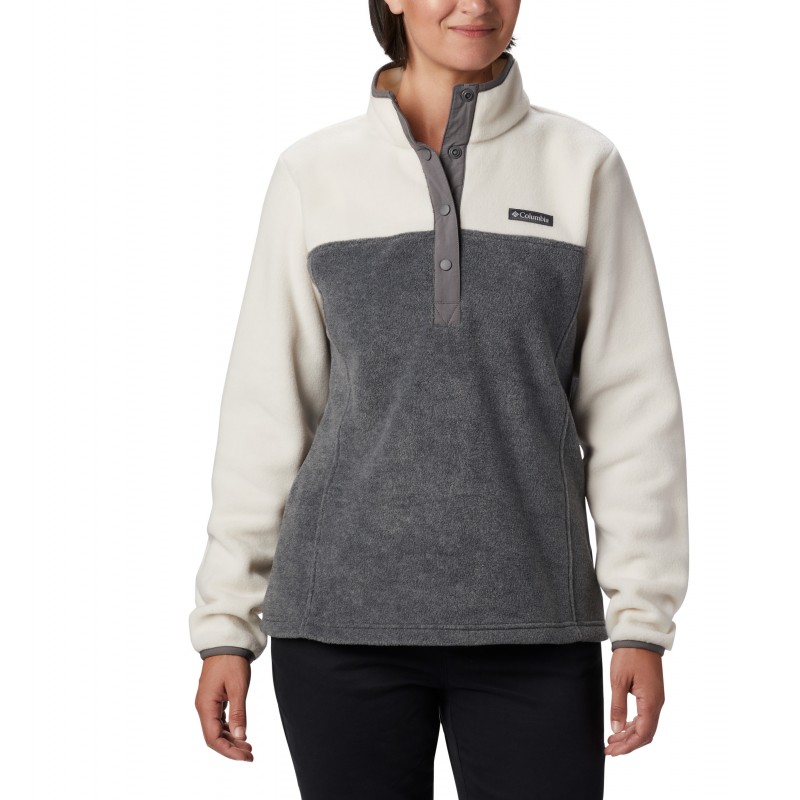 columbia fleece snap pullover