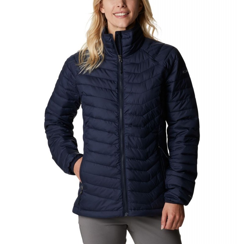 columbia powder lite long jacket womens